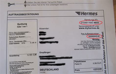 Hermes Sendungsverfolgung .